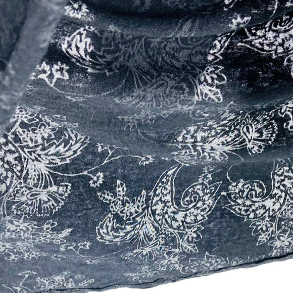 Chalet Black Burnout Waterfall Lightweight Cardigan Top Long Length Size S - Picture 3 of 6